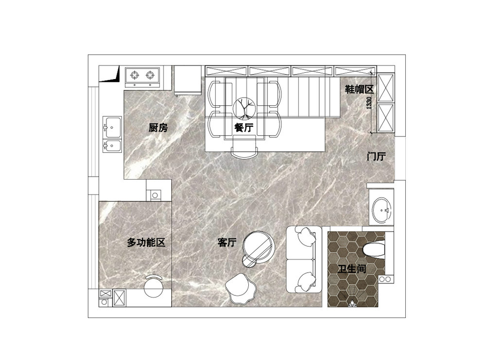 復(fù)地海上?，F(xiàn)代風(fēng)格loft裝修效果圖