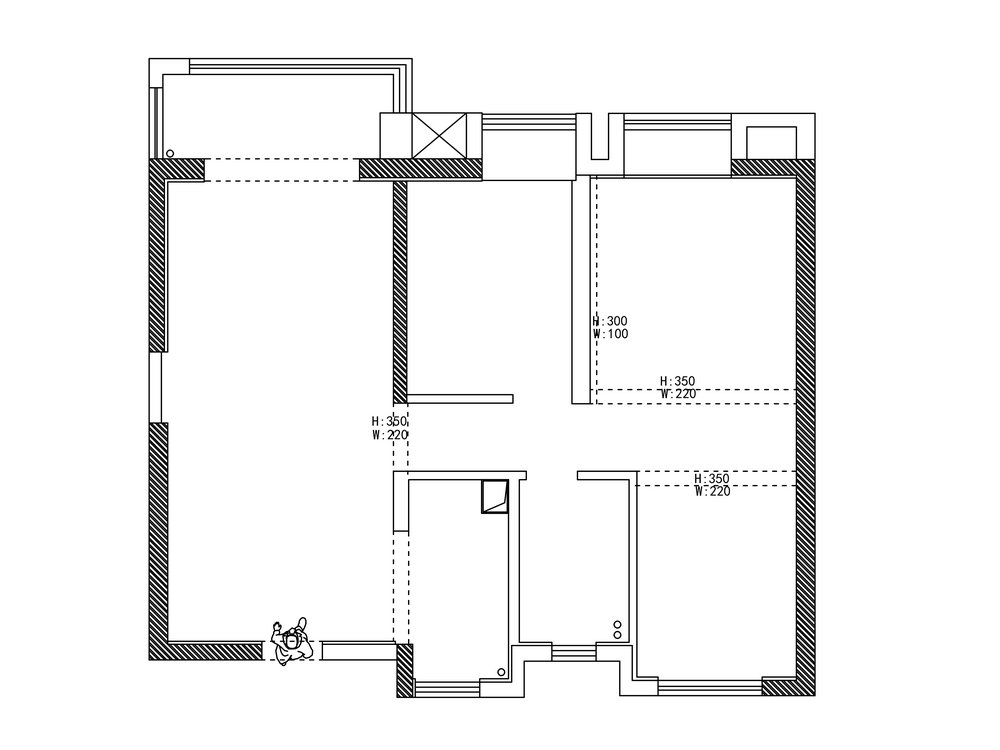 中建鉑公館106平簡(jiǎn)約奶油風(fēng)格裝修效果圖